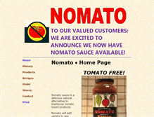 Tablet Screenshot of nomato.com
